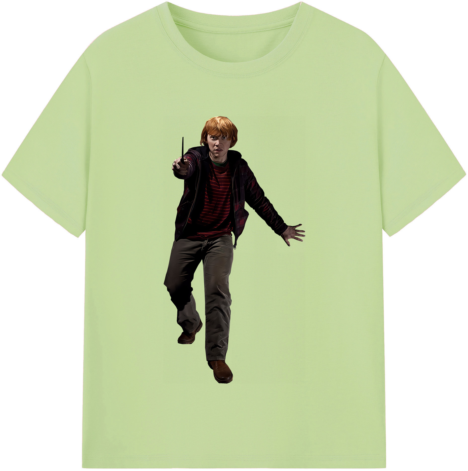（画像用） Harry Potter ハリー・ポッターシリーズ 綿100％半袖Tシャツ（フロントプリント）